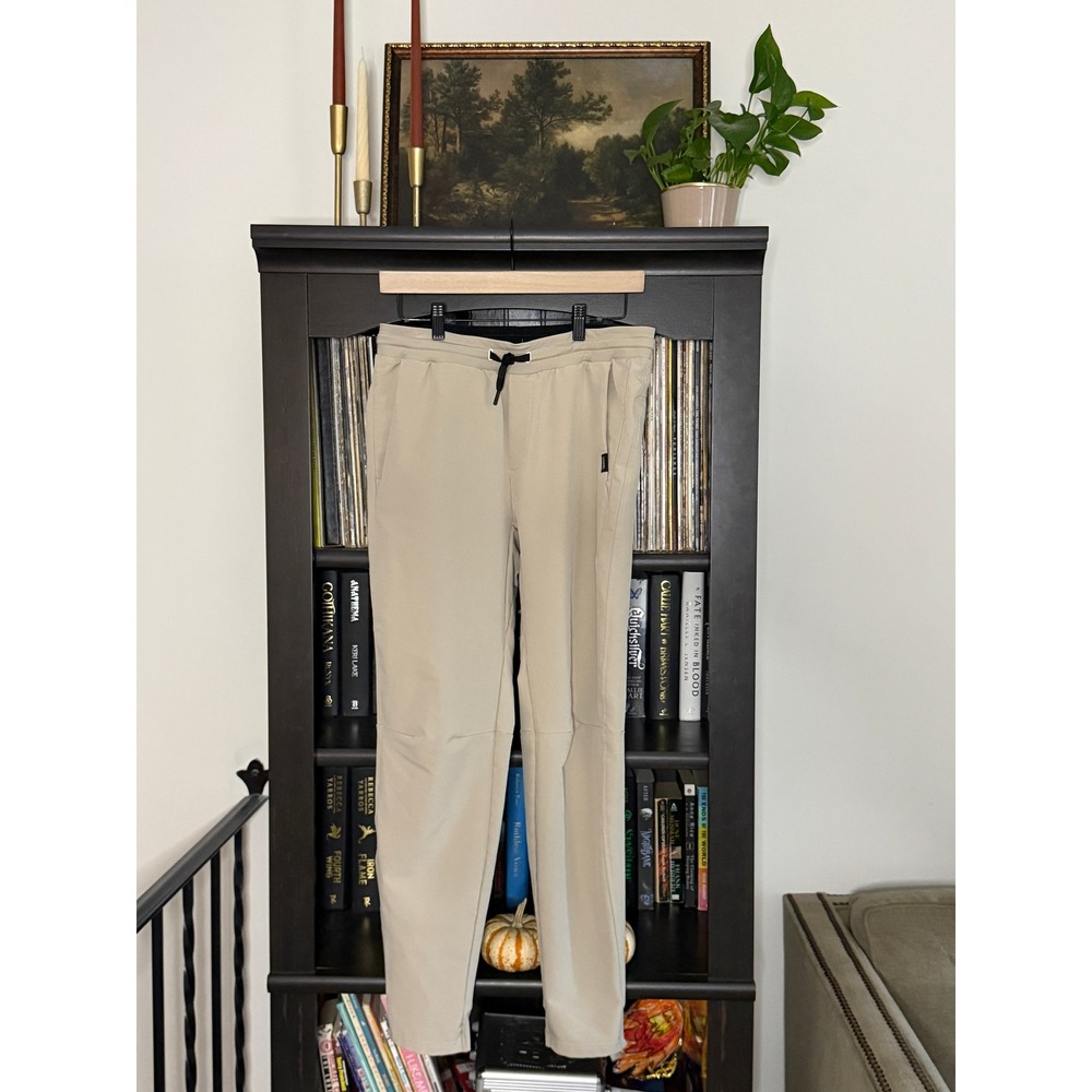 UNRL Apex Athletic Jogger Pants Medium Khaki Tan Stretch Performance Golf